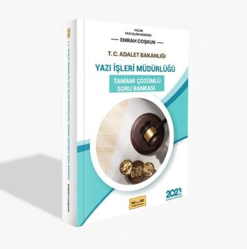 Adalet Bakanlığı Gys Yazı İşleri Müdürlüğü Sınavına Hazırlık Tamamı Çözümlü Soru Bankası 2023