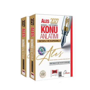 Yargı Yayınları 2027 ALES VİP Sayısal-Sözel Yetenek Detaylı ve Kapsamlı Konu Anlatımı 2 Cilt
