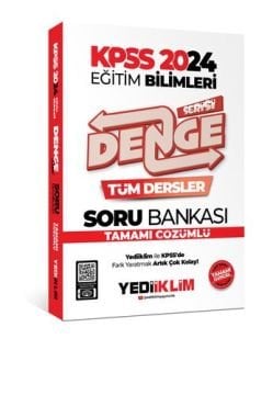 2024 KPSS Eğitim Bilimleri Denge Serisi Tamamı Çözümlü Tüm Dersler Soru Bankası