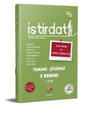 Dizgi Kitap İstirdat İcra Müdür ve Müdür Yardımcılığı Tamamı Çözümlü 5 Deneme 2022