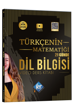 Gamze Hoca Türkçenin Matematiği Tüm Sınavlar İçin 21 Günde Dil Bilgisi Video Ders Kitabı KR Akademi Yayınları
