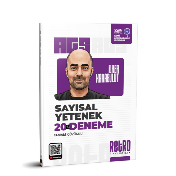 Retro Yayıncılık 2026 MEB AGS Sayısal Yetenek Tamamı Çözümlü 20 Deneme İlker Karabulut