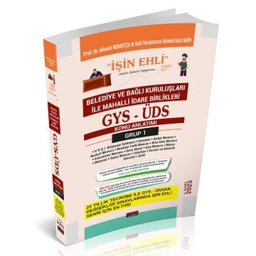 GYS-ÜDS Belediye ve Bağlı Kuruluşları Mahalli İdare Birlikleri Personeli Grup 1 Konu Anlatımı Savaş Yayınları 2025