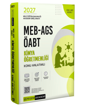 Pegem Yayınları 2027 MEB-AGS ÖABT Kimya Öğretmenliği Konu Anlatımlı