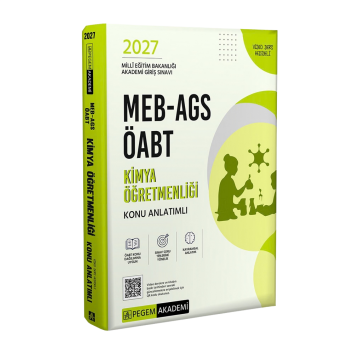 Pegem Yayınları 2027 MEB-AGS ÖABT Kimya Öğretmenliği Konu Anlatımlı