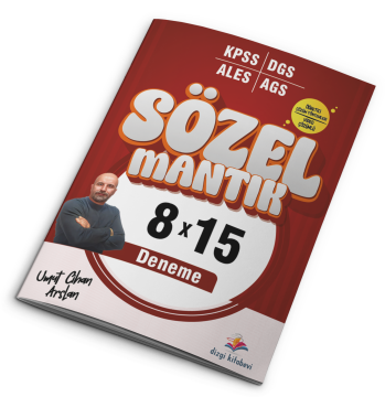 Dizgi Kitap KPSS AGS ALES DGS Sözel Mantık Video Çözümlü 8x15 Deneme Umut Cihan Arslan