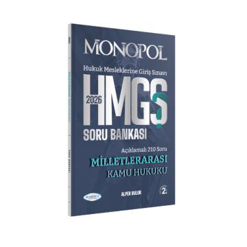 Monopol Yayınları 2026 HMGS Milletlerarası Kamu Hukuku Soru Bankası