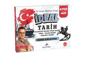 Dizgi Kitap 2026 KPSS MEB AGS İdeal Tarih İslamiyet Öncesi Türk Tarihi - Türk İslam Tarihi - Osmanlı Tarihi Konu Anlatımı Birol Yetimoğlu