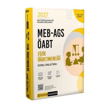 Pegem Yayınları 2027 MEB-AGS ÖABT Fizik Öğretmenliği Konu Anlatımlı