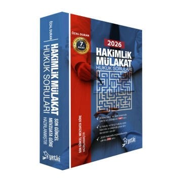 Yetki Yayınları 2026 Hakimlik Mülakat Hukuk Soruları