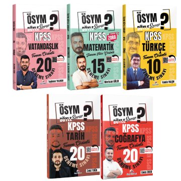 Dizgi Kitap 2026 KPSS ÖSYM Böyle Sorar Türkçe, Matematik, Tarih, Coğrafya ve Vatandaşlık Deneme Sınavı Seti