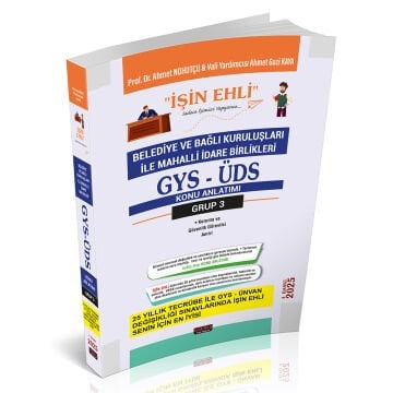 GYS-ÜDS Belediye ve Bağlı Kuruluşları Mahalli İdare Birlikleri Personeli Grup 3 Konu Anlatımı Savaş Yayınları 2025