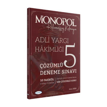 Monopol Yayınları 2026 Adli Yargı Hakimliği 5 Deneme Çözümlü