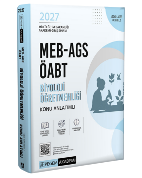 Pegem Yayınları 2027 MEB-AGS ÖABT Biyoloji Öğretmenliği Konu Anlatımlı