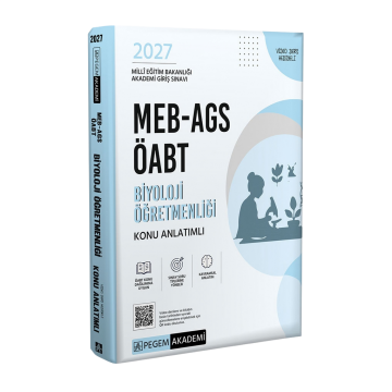 Pegem Yayınları 2027 MEB-AGS ÖABT Biyoloji Öğretmenliği Konu Anlatımlı