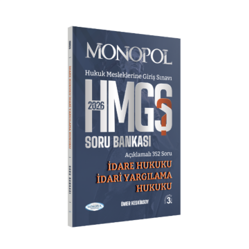 2026 HMGS İdare Hukuku – İdari Yargılama Hukuku Soru Bankası 3. Baskı Monopol Yayınları