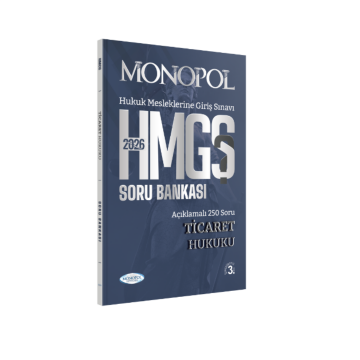 2026 HMGS Ticaret Hukuku Soru Bankası 3. Baskı Monopol Yayınları