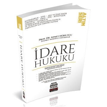 İdare Hukuku Konu Anlatımı Savaş Yayınları