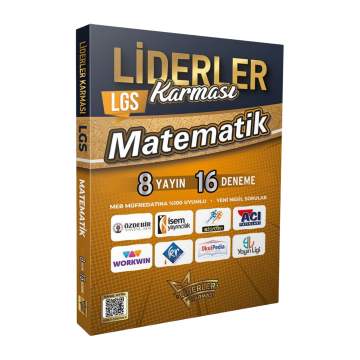 Liderler Karması 8. Sınıf LGS Matematik Denemeleri 8 Yayın 16 Deneme Çözümlü
