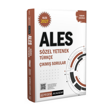 Pegem Yayınları 2027 ALES Sözel Yetenek Türkçe Tamamı Çözümlü Çıkmış Sorular