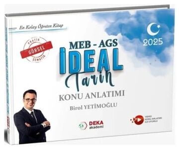 2025 MEB-AGS İdeal Tarih Konu Anlatımı - Birol Yetimoğlu Deka Akademi Yayınları