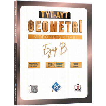 Eyüp B. TYT AYT Geometri Video Ders Kitabı KR Akademi Yayınları (İadesiz)