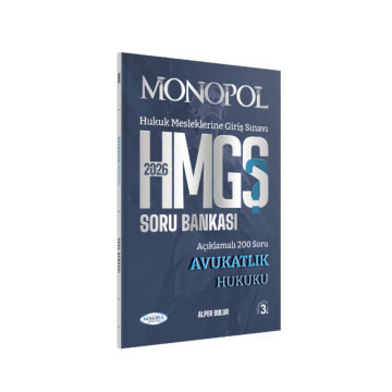 Monopol Yayınları 2026 HMGS Avukatlık Hukuku Soru Bankası