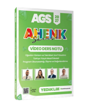 Yediiklim Yayınları 2027 AGS Ahenk Serisi ÖYT, Sınıf Yönetimi, TYMM, Program Okuryazarlığı, Ölçme ve Değerlendirme Video Ders Notu