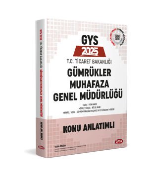 T.C. Ticaret Bakanlığı Gümrükler Muhafaza Genel Müdürlüğü GYS Konu Anlatımlı Data Yayınları