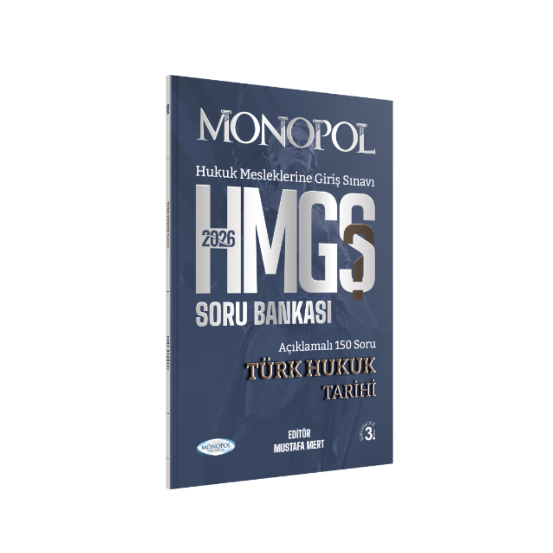 2026 HMGS Türk Hukuk Tarihi Soru Bankası 3. Baskı Monopol Yayınları