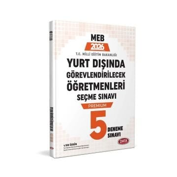 Data Yayınları 2026 MEB Yurt Dışında Görevlendirilecek Öğretmenleri Seçme Sınavı Premium 5 Deneme Sınavı