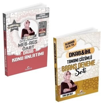 2026 Meb Ags Öabt Din Kültürü ve Ahlak Bilgisi Öğretmenliği Fasiküller Halinde Konu Anlatım Seti ve ÖABT DKAB İHL Tamamı Çözümlü Branş Deneme Seti Esra Işık Kulp Zarif Muallime 2'li Set