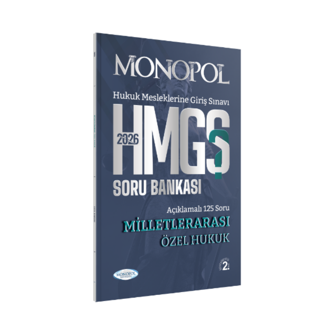 2026  HMGS Milletlerarası Özel Hukuk Soru Bankası 2. Baskı Monopol Yayınları