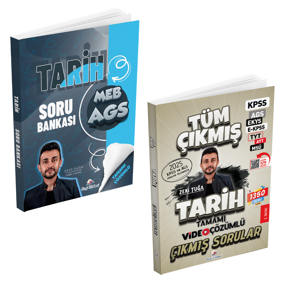 Dizgi Kitap 2026 MEB AGS Tarih Tamamı Çözümlü Soru Bankası ve Çıkmış Sorular Seti Zeki Tuğa