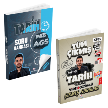 Dizgi Kitap 2026 MEB AGS Tarih Tamamı Çözümlü Soru Bankası ve Çıkmış Sorular Seti Zeki Tuğa