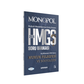 Monopol Yayınları 2026 HMGS Hukuk Felsefesi ve Sosyolojisi Soru Bankası