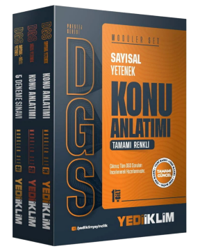 Yediiklim Yayınları 2026 DGS Prestij Serisi Konu Anlatımı Modüler Set ( Sayısal bölüm + Sözel bölüm + 5 Deneme )