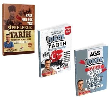 Dizgi Kitap KPSS MEB AGS YKS Şifrelerle Tarih Ders Notları & KPSS MEB AGS İdeal Tarih Soru Bankası ve MEB AGS Tarih Deneme Sınavı Seti