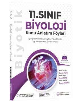 Biyotik Yayınları 11. Sınıf Biyoloji Konu Anlatım Föyleri