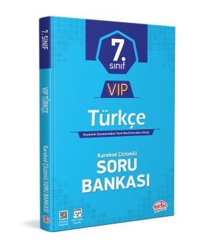 7. SINIF VIP TÜRKÇE SORU BANKASI  (Karekod Çözümlü) Editör Yayınları