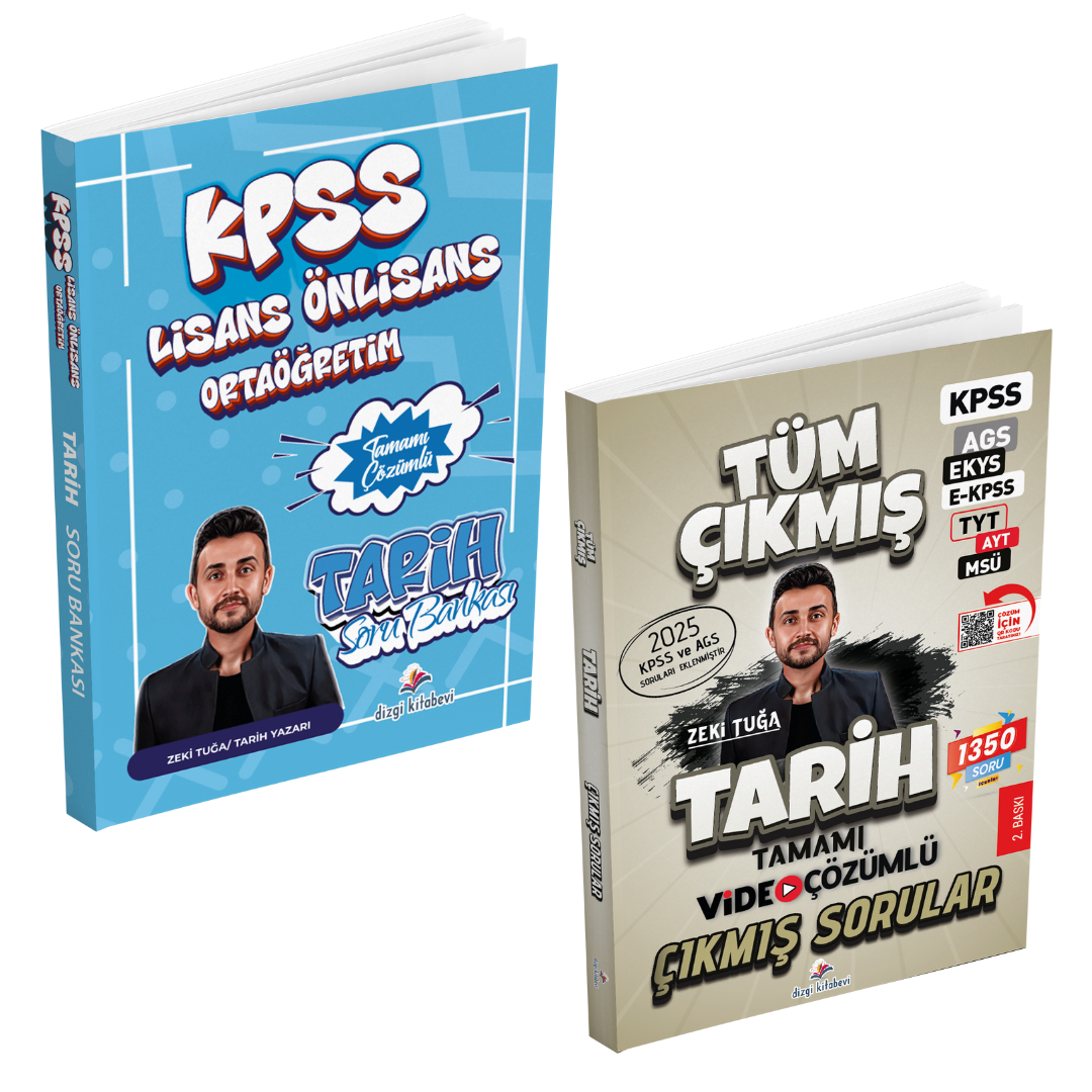 Dizgi Kitap 2026 KPSS Tarih Tamamı Çözümlü Soru Bankası ve Çıkmış