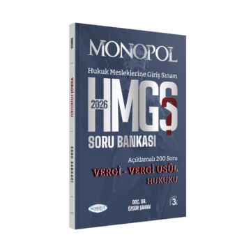 Monopol Yayınları 2026 HMGS Vergi Hukuku – Vergi Usul Hukuku Soru Bankası