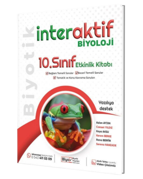 Biyotik Yayınları 10. Sınıf Biyoloji İnteraktif Etkinlik Kitabı