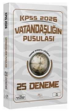 2026 KPSS Vatandaşlık Vatandaşlığın Pusulası 25 Deneme Çözümlü - Ali Koç CBA Yayınları