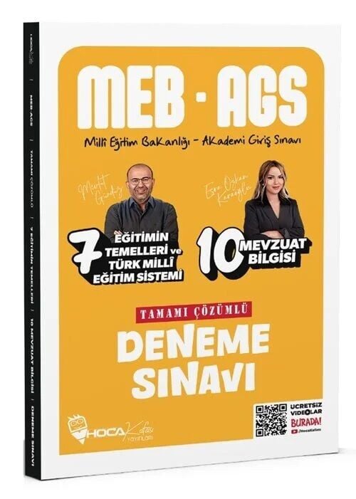 Hoca Kafası MEB-AGS Eğitimin Temelleri ve Türk Milli Eğitim Sistemi ve Mevzuat Bilgisi 17 Deneme Çözümlü - Mevlüt Gündüz, Esra Özkan Karaoğlu Hoca Kafası Yayınları