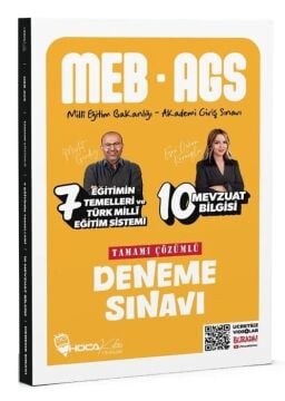 Hoca Kafası MEB-AGS Eğitimin Temelleri ve Türk Milli Eğitim Sistemi ve Mevzuat Bilgisi 17 Deneme Çözümlü - Mevlüt Gündüz, Esra Özkan Karaoğlu Hoca Kafası Yayınları