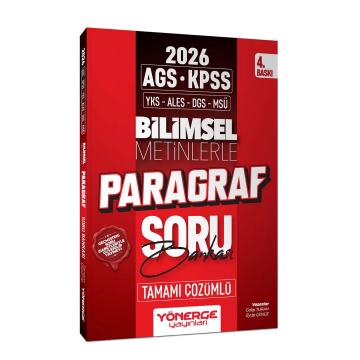 2026 KPSS MEB-AGS TYT ALES DGS MSÜ Bilimsel Metinlerle Paragraf Soru Bankası 4. Baskı - Galip Turan Yönerge Yayınları