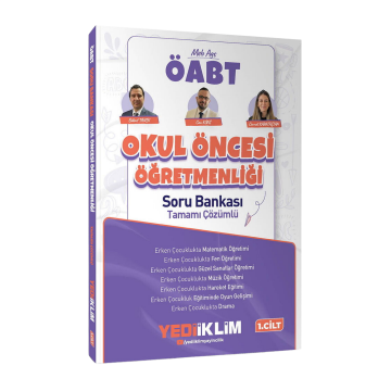 Yediiklim Yayınları 2027 MEB-AGS ÖABT Okul Öncesi Öğretmenliği Tamamı Çözümlü Soru Bankası 1. Cilt - Bülent Tanık, Can Köni, Cennet Karataştan