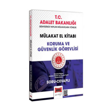 Yargı Yayınları T.C. Adalet Bakanlığı Koruma ve Güvenlik Görevlisi Mülakat El Kitabı Soru-Cevaplı