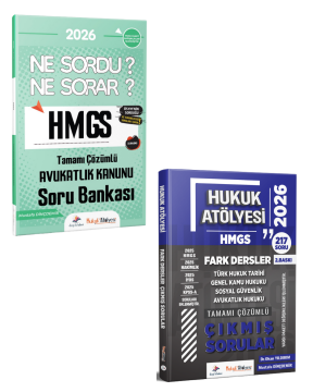 Dizgi Kitap 2026 Hukuk Atölyesi HMGS Avukatlık Kanunu Soru Bankası ve Avukatlık Kanunu Çıkmış Sorular Seti